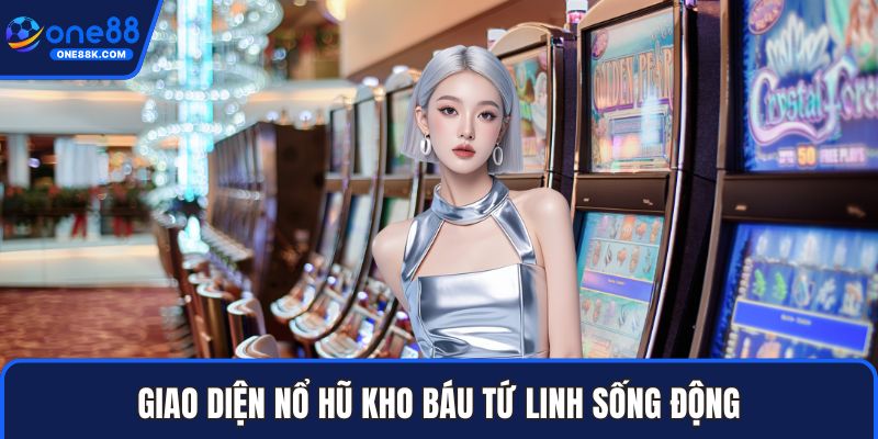 Giao diện nổ hũ kho báu tứ linh sống động